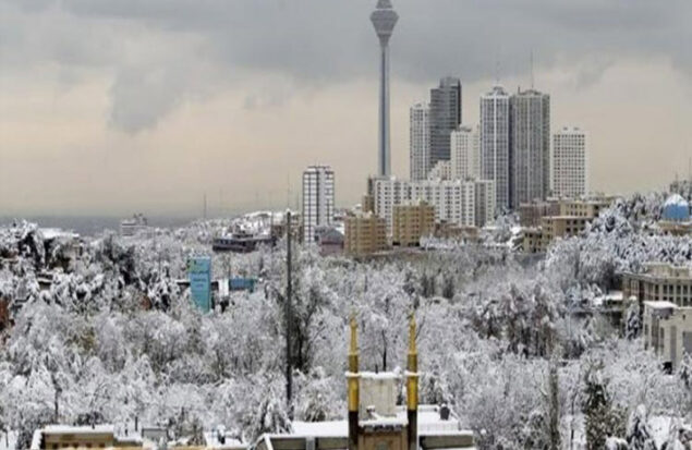 بارش برف در تهران سرما