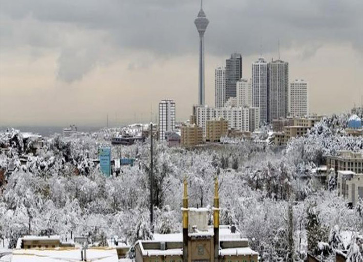 بارش برف در تهران سرما