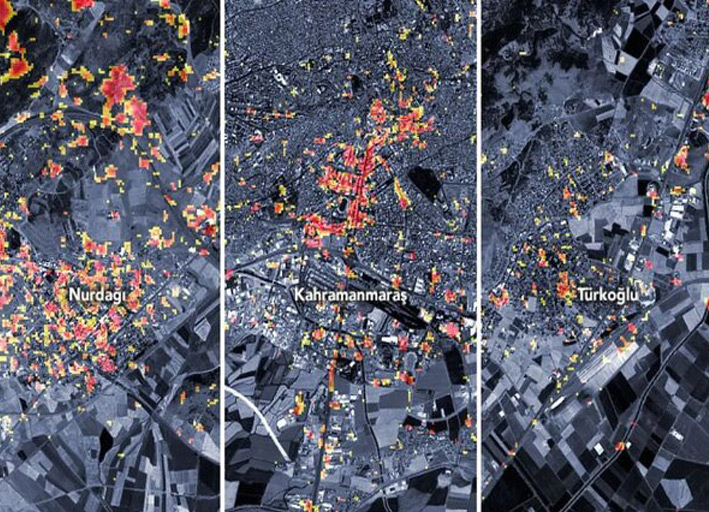 تصاویر ناسا از زلزله ترکیه و سوریه