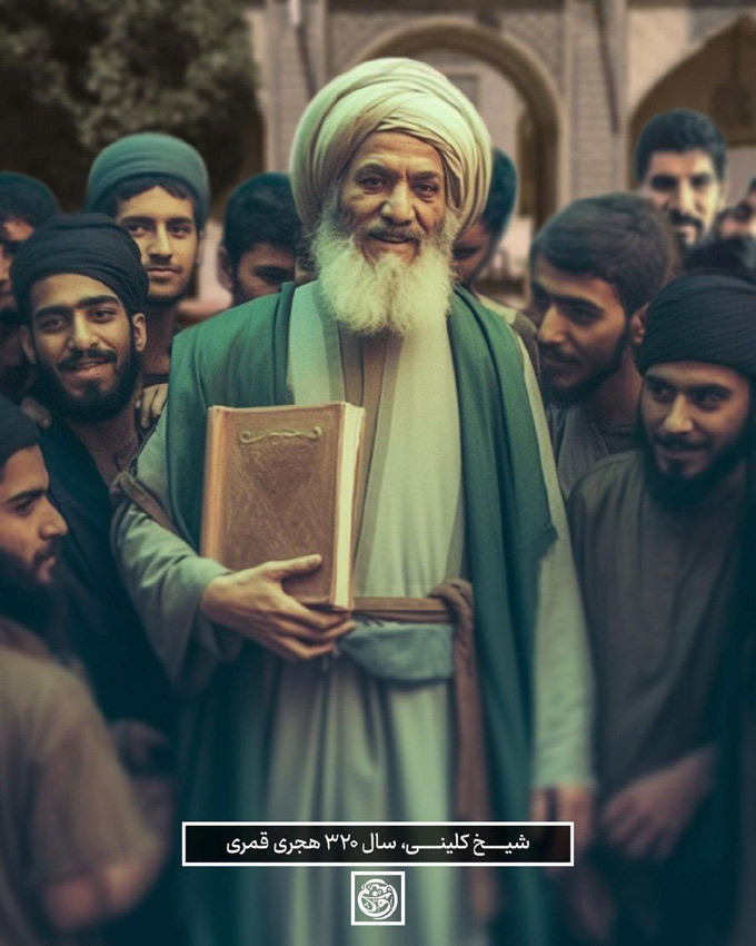 تصاویر علمای بزرگ شیعه با هوش مصنوعی 7 شيخ کليني