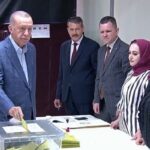 رجب طیب اردوغان پای صندوق رای