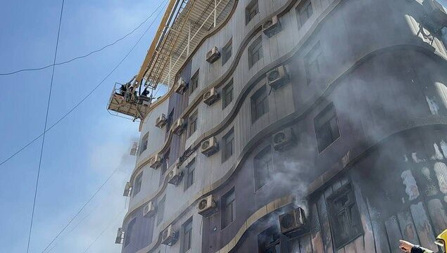 آتش سوزی هتل زائران