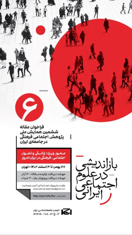 پوستر پژوهش اجتماعی و فرهنگی در جامعۀ ایران
