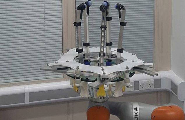 Early detection of breast cancer with a robot
